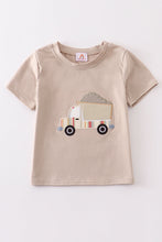 Khaki truck applique top - ARIA KIDS