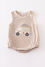 Khaki truck applique bubble - ARIA KIDS