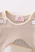 Khaki truck applique bubble - ARIA KIDS