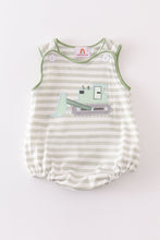 Excavator applique stripe bubble - ARIA KIDS