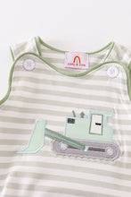 Excavator applique stripe bubble - ARIA KIDS