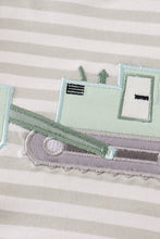 Excavator applique stripe bubble - ARIA KIDS