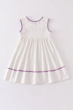 White floral embroidery dress - ARIA KIDS