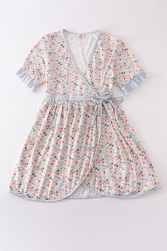 Floral print woman dress - ARIA KIDS