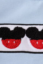 Blue character french knot top - ARIA KIDS