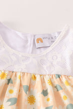 Yellow floral lace bubble - ARIA KIDS