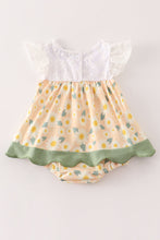 Yellow floral lace bubble - ARIA KIDS
