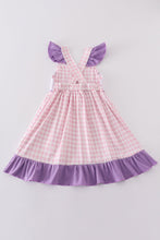 Purple cartoon embroidery girl dress - ARIA KIDS