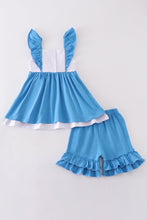 Blue frozen smocked girl set - ARIA KIDS
