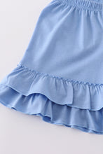 Blue Cinderella smocked girl set - ARIA KIDS