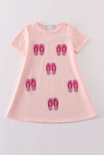 Pink slipper sequin mom&me dress - ARIA KIDS