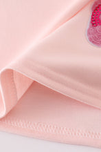 Pink slipper sequin mom&me dress - ARIA KIDS
