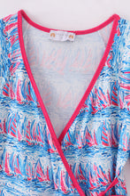 Blue sailboat serenade print mom&me dress - ARIA KIDS