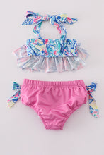Purple oceanic dream girl swimsuit - ARIA KIDS