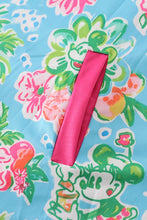 Pink floral character print girl cover up - ARIA KIDS