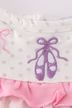 Pink ballet embroidery girl bloomer set - ARIA KIDS