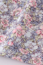 Blue floral whisper smocked girl set - ARIA KIDS