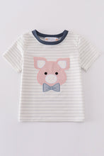 Pig applique boy top - ARIA KIDS