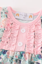 Green garden serenity print girl bloomer set - ARIA KIDS
