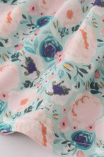 Green garden serenity print girl bloomer set - ARIA KIDS