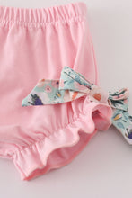 Green garden serenity print girl bloomer set - ARIA KIDS
