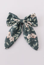Green forest bloom print girl sailor bow - ARIA KIDS