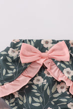 Green forest bloom print girl bloomer set - ARIA KIDS