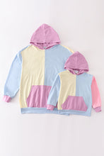 Multicolored blocks mom hoodie mom&me - ARIA KIDS