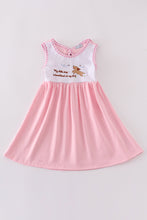 Pink puppy embroidery girl dress - ARIA KIDS
