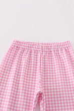 Pink puppy embroidery girl set - ARIA KIDS