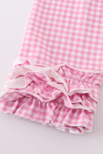 Pink puppy embroidery girl set - ARIA KIDS