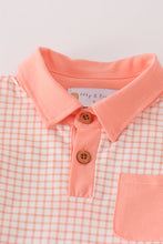 Orange plaid boy set - ARIA KIDS