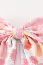 Pink character print hair sailor bow - ARIA KIDS