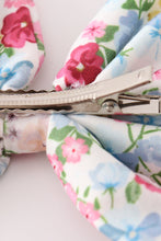 Pink floral print sailor hair bow - ARIA KIDS