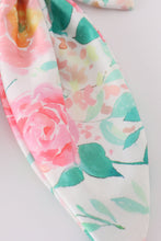 Pastel petal charm print girl sailor bow - ARIA KIDS