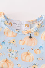Pumpkin print ruffle girl bubble - ARIA KIDS