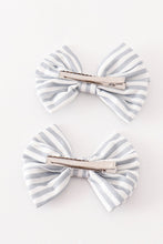 Stripe piggie hair bow - ARIA KIDS