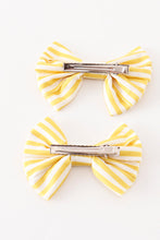 Gold piggie hair bow - ARIA KIDS