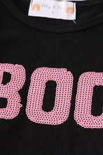 Black halloween boo sequin tutu skorts set - ARIA KIDS