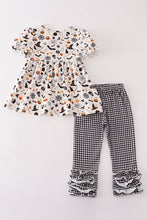 Halloween plaid girl ruffle set - ARIA KIDS