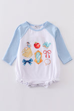 Blue snow white print girl bubble - ARIA KIDS