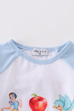 Blue snow white print girl bubble - ARIA KIDS