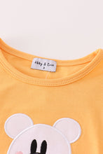 Orange halloween character ghost applique girl set - ARIA KIDS