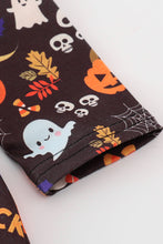 Black halloween pumpkin twirl dress - ARIA KIDS