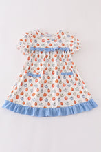 Blue pumpkin ruffle dress - ARIA KIDS