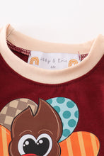Turkey print boy romper - ARIA KIDS