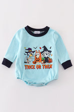 Blue halloween character boy romper - ARIA KIDS