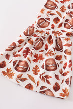 Fur vest football 3pc girl bell pants set - ARIA KIDS