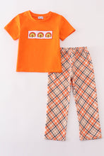 Orange turkey embroidery boy set - ARIA KIDS