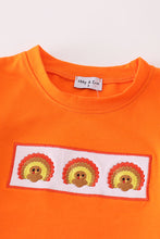 Orange turkey embroidery boy set - ARIA KIDS